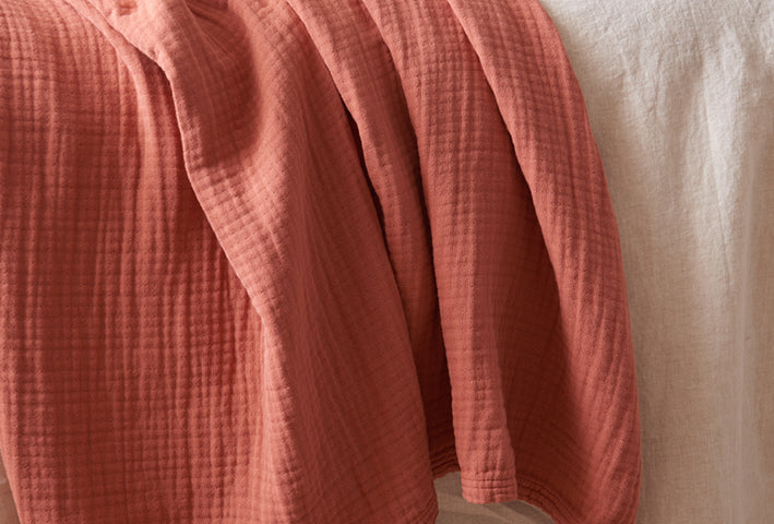 Plaid en gaze de coton biologique TIO - Kipli