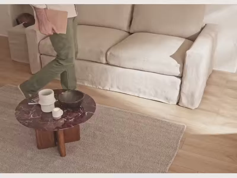 Charger la vidéo : Canapé 3 places en lin LENO
