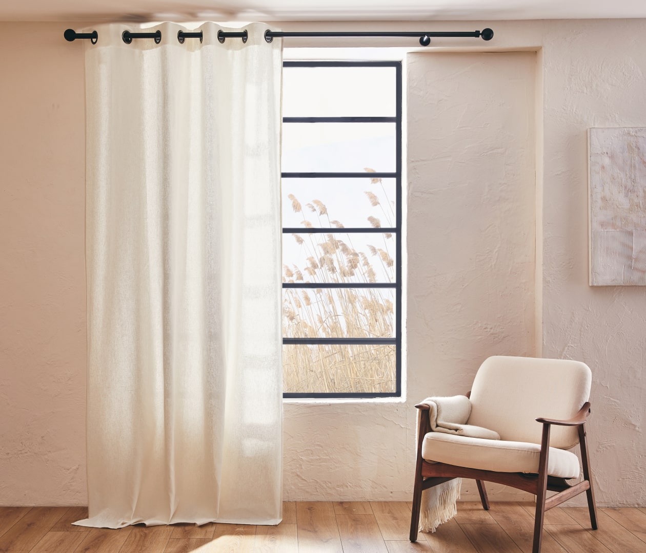 ALYA Natural Linen Curtain - Kipli