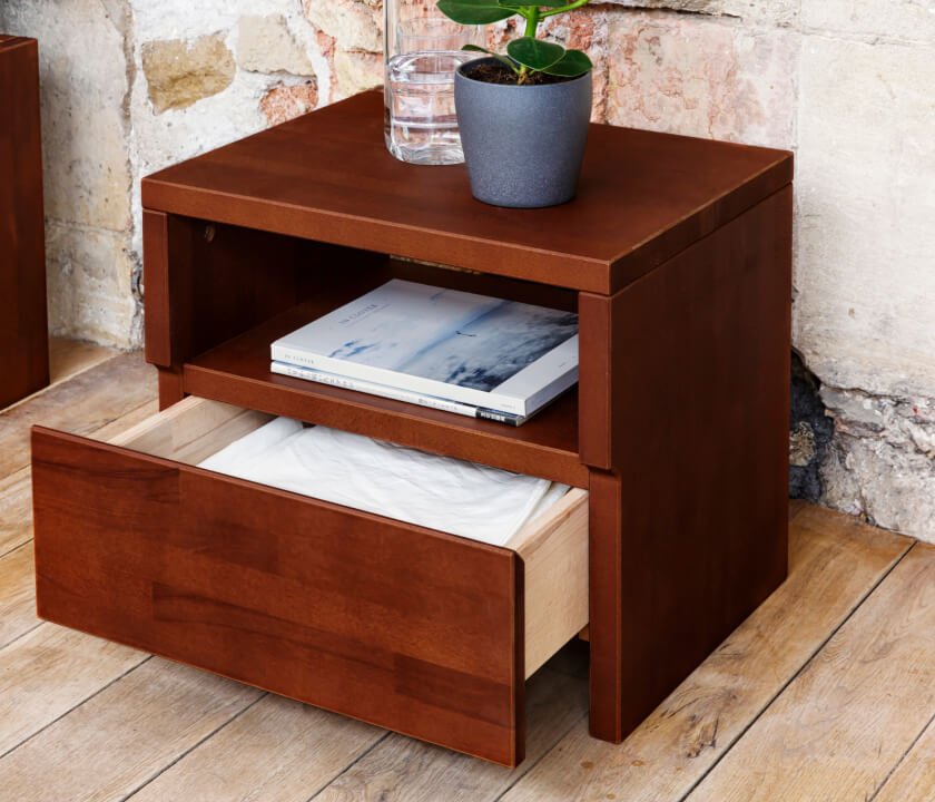 Table de chevet en bois massif AVA - Kipli