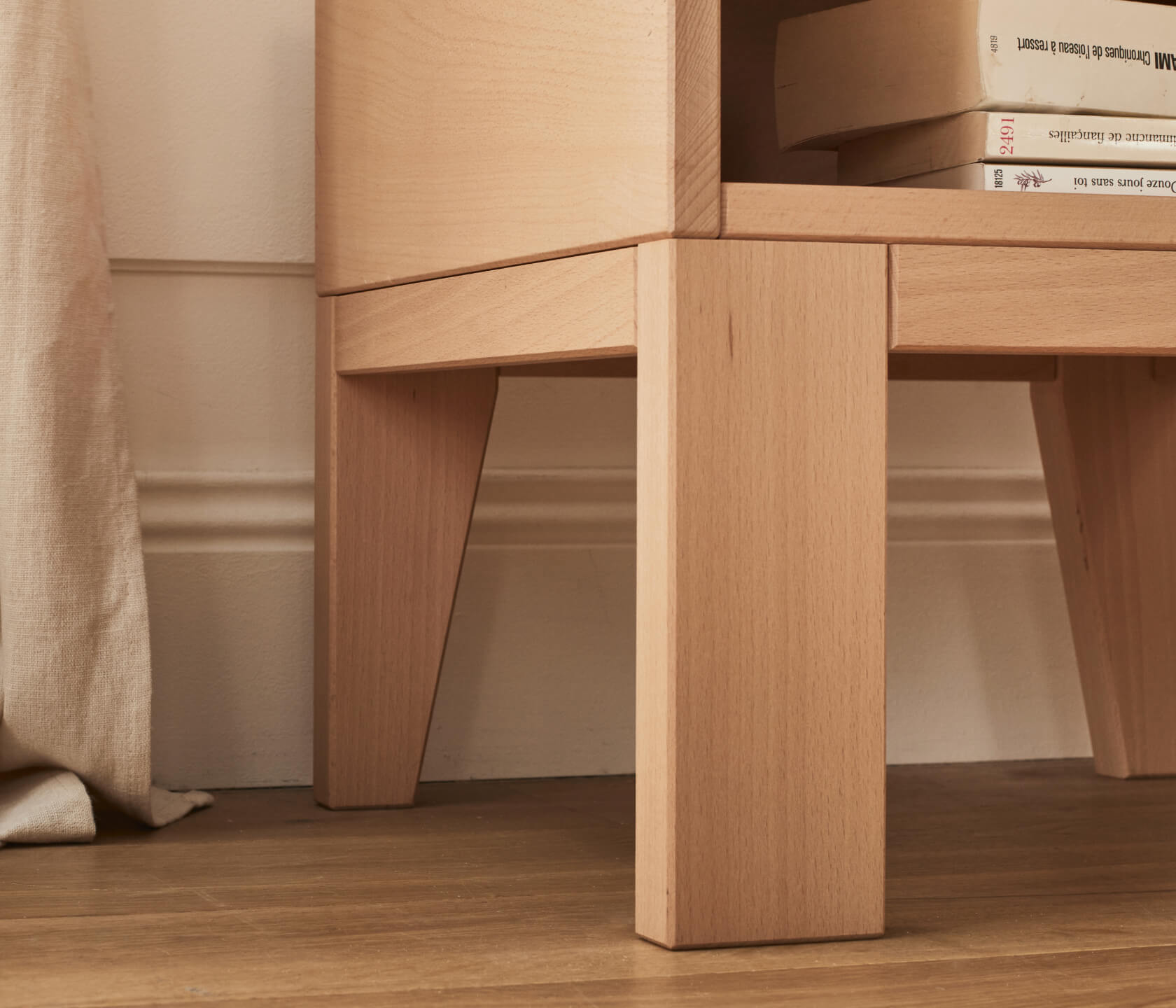 NOVA Solid Wood Nightstand - Kipli